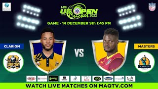 LIVE US OPEN CRICKET 2022 MATCH#14 Maters CC Vs Clarion County Asia United DAY5