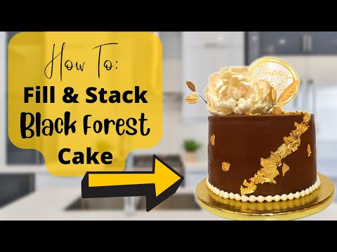 How I Fill and Stack My Black Forest Cake