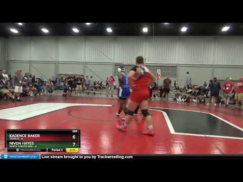 285 Lbs Round 1 (8 Team) - Kadence Baker, Texas B Vs Nivon Hayes, North Dakota Red 8230