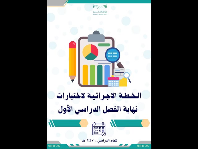 الخطة المتكاملة لأعمال الاختبارات للفصل الدراسي ال...