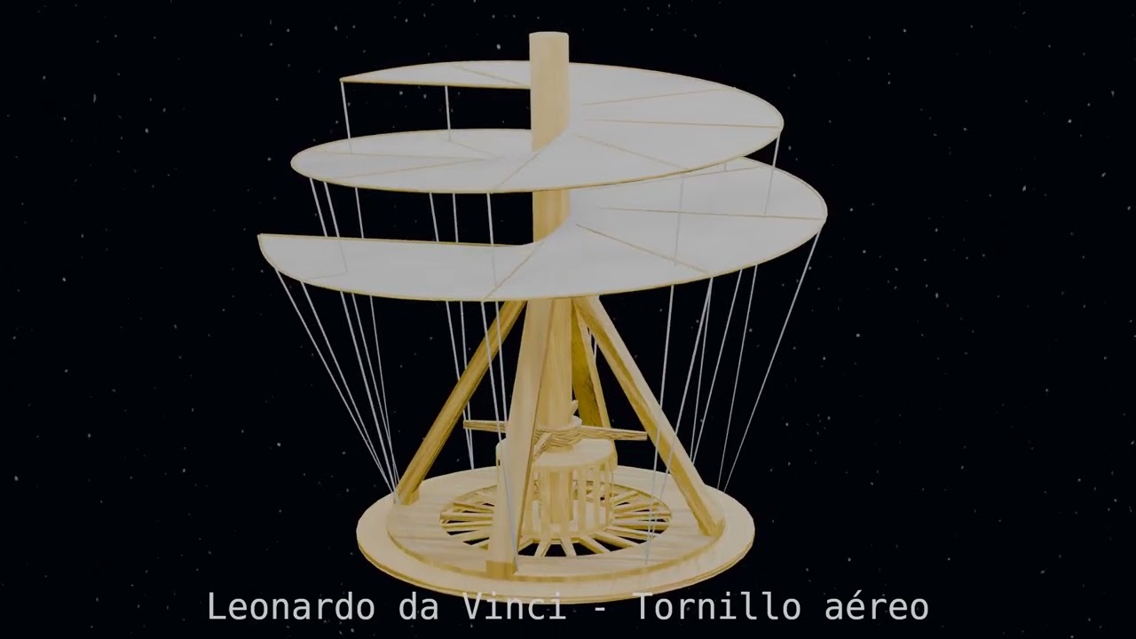 ЛЕОНАРДО ДА ВИНЧИ - ВОЗДУШНЫЙ ВИНТ 3D Модель