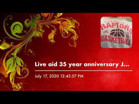 Live Aid 35th anniversary July 13 1985 to 2020 #liveaid Bob Geldof