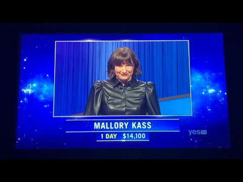 Jeopardy, intro & 1st Daily Double - Mallory Kass Day 2 (5/11/22)