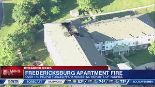 Fire forces over 140 people out of senior apartments in Fredericksburg
