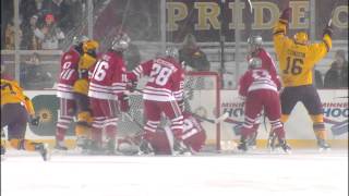 preview picture of video 'Highlights: Gopher Men's Hockey Beats OSU 1-0 in Hockey City Classic'
