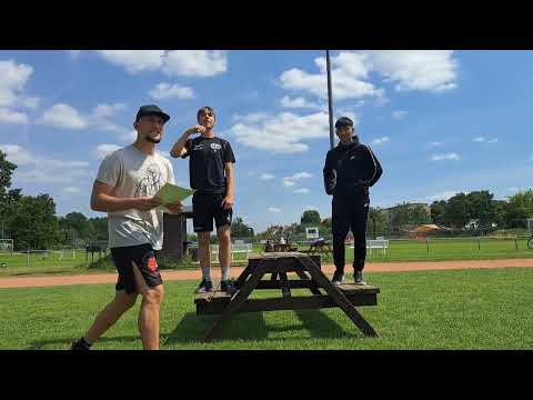 Siegerehrung Klasse 9 Medizinballweitwurf Jungs