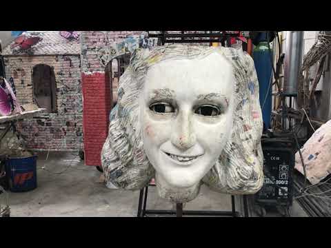 "Il diario di Anne" di Silvano Bianchi - Mascherata - Carnevale di Viareggio 2021 - Lavori in corso