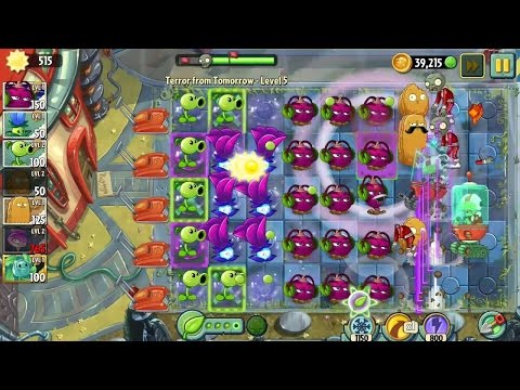 Plants vs. Zombies 2 Terror from Tomorrow - level 1-5 || gameplay walkthrough