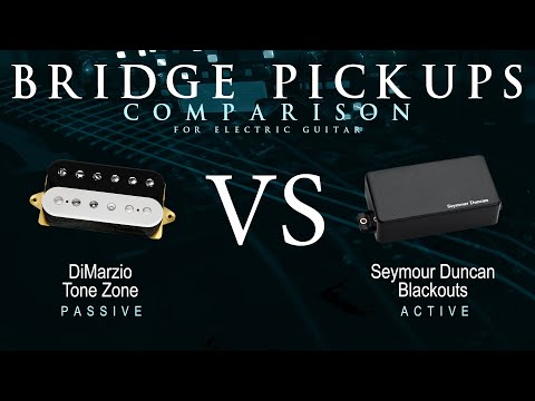 DiMarzio TONE ZONE vs Seymour Duncan BLACKOUTS - Bridge Pickup Guitar Tone Comparison Demo