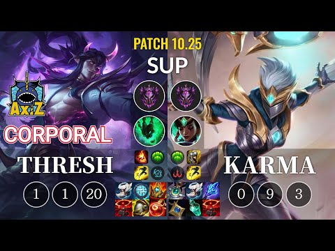 AXIZ Corporal Thresh vs Karma Sup - KR Patch 10.25