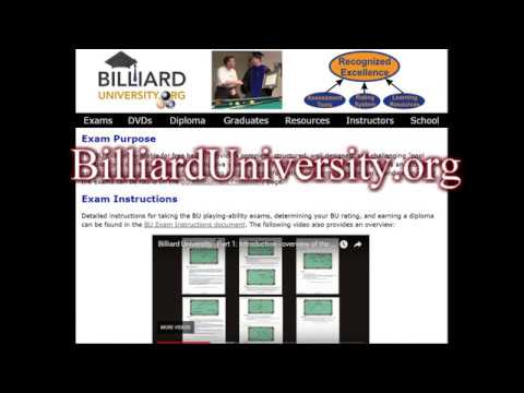 $4000 Billiard University (BU) Exam I 100 Challenge - Playing Ability Test