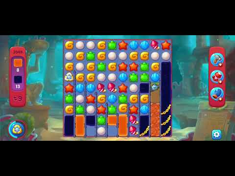 Fishdom gameplay level 2049