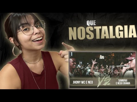 REACT | NOSTALGIA E GASTAÇÃO | JHONY MC E NEO X NEGO DRAMA E SAMURAI | BATALHA DO COLISEU