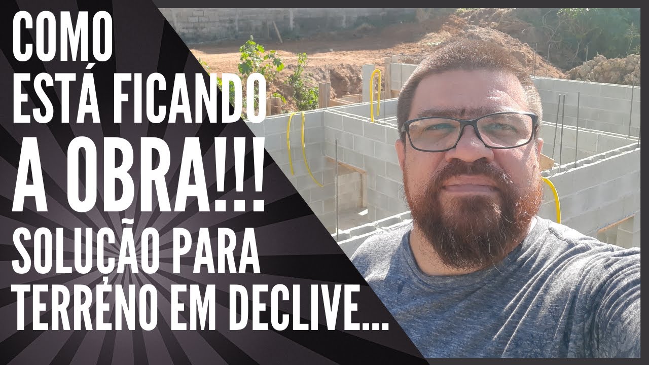 Solução para construção em terreno com declive.
