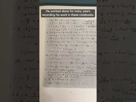 The Notebooks of Srinivasa Ramanujan