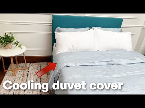HUSH Bamboo Duvet Cover REVIEW (Silky Smooth Eggshell Blue)