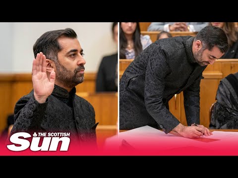 Humza Yousaf sworn in as Scotland’s First Minister ahead of appointing his Cabinet