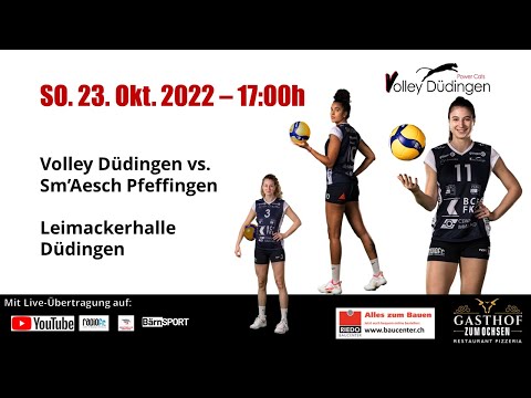 NLA Volleyball Qualifikation 2022-2023:  Volley Düdingen - Sm'Aesch Pfeffingen