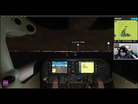 MSFS 2020 | LOS VEGAS AT NIGHT | FROM A CESSNA 172 G1000