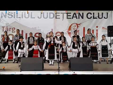 Ionela-Maria Ghip interpretând cântecul Sat frumos ca Băișoara pe scena din Huedin 04-05-2019.