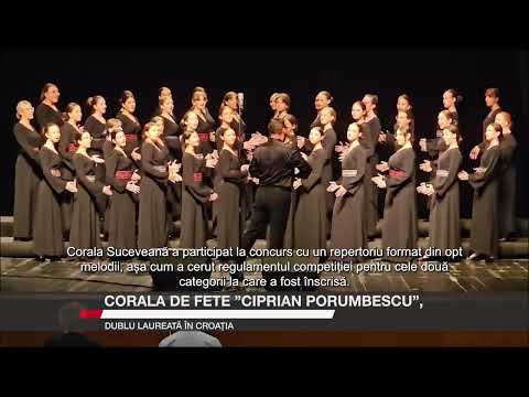 Corala de fete "Ciprian Porumbescu", dublu laureată în Croația