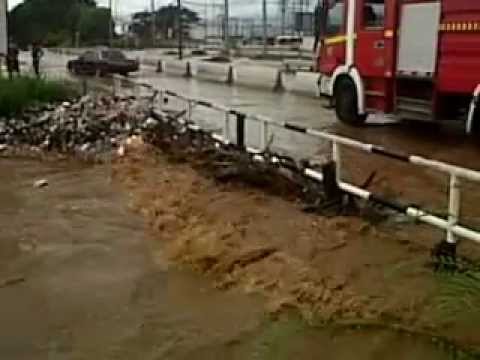 Malick River comes down