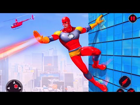 Flying Spider Robot Hero Vegas City Rescue Mission Android Gameplay By Games Zone