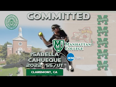 2022 Isabella Cahueque Committed to Manhattan College