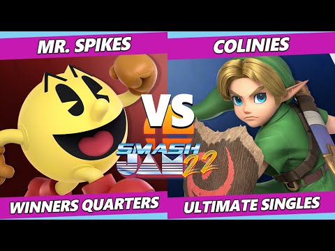Smash Jam 22 Winners Quarters - Mr. Spikes (Pac-Man) Vs. Colinies (Young Link) SSBU Ultimate