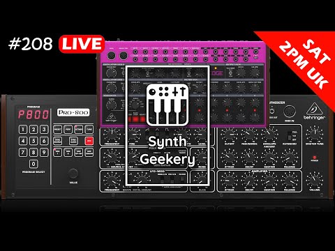 Synth Geekery Show episode 208 - Behringer Pro-800 & Edge