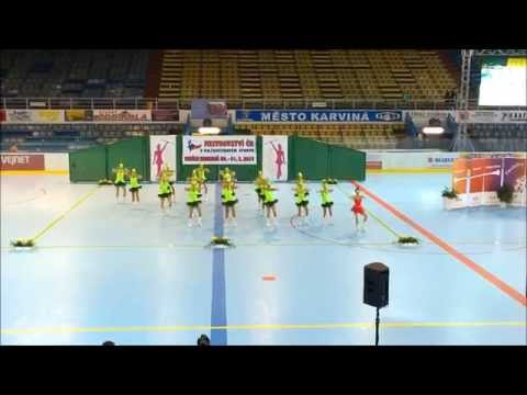 Mažoretky Elité Minís finále Karviná 2015- sestava 1.místo