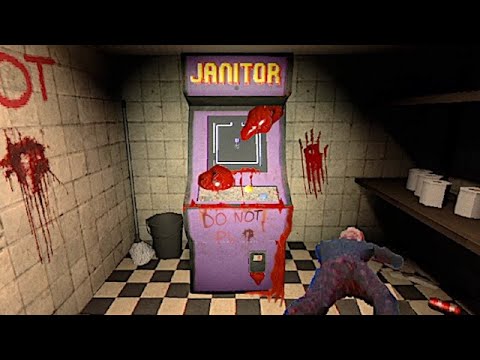 JANITOR BLEEDS - A Cursed Arcade Machine Alters the Real World in this Freaky Survival Horror Game!