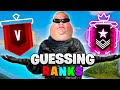 Guessing Your Rank In Rainbow Six Siege