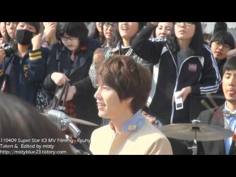 110409 Super Star K3 MV Filming - Kyuhyun Focus