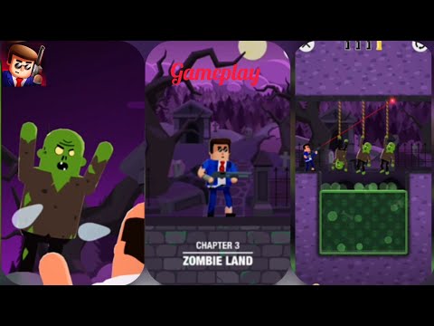 Mr.Bullet 3D | Chapter 3 Zombie Land (Gameplay) | Bilal Gaming