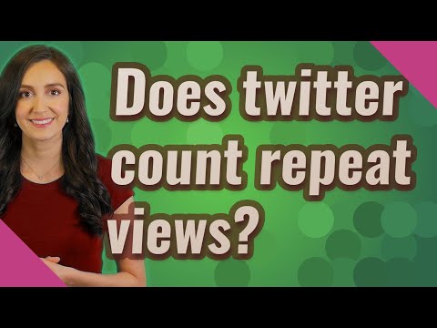 Does twitter count repeat views?
