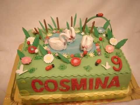 Swans Cake for Cosmina
