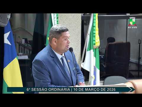 6ª Sessão Ordinária da Câmara Municipal de Campo do Brito em 10/03/2026