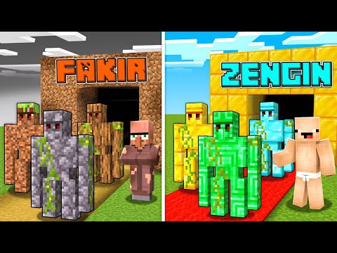 ZENGİN GOLEM ROBOT VS FAKİR GOLEM ROBOT 😱 - Minecraft