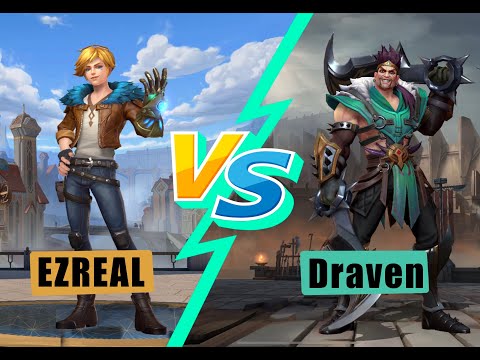 EZREAL VS DRAVEN - MARKSMAN DRAGON LANE | GAMEPLAY (BUILD & RUNES) | WILD RIFT