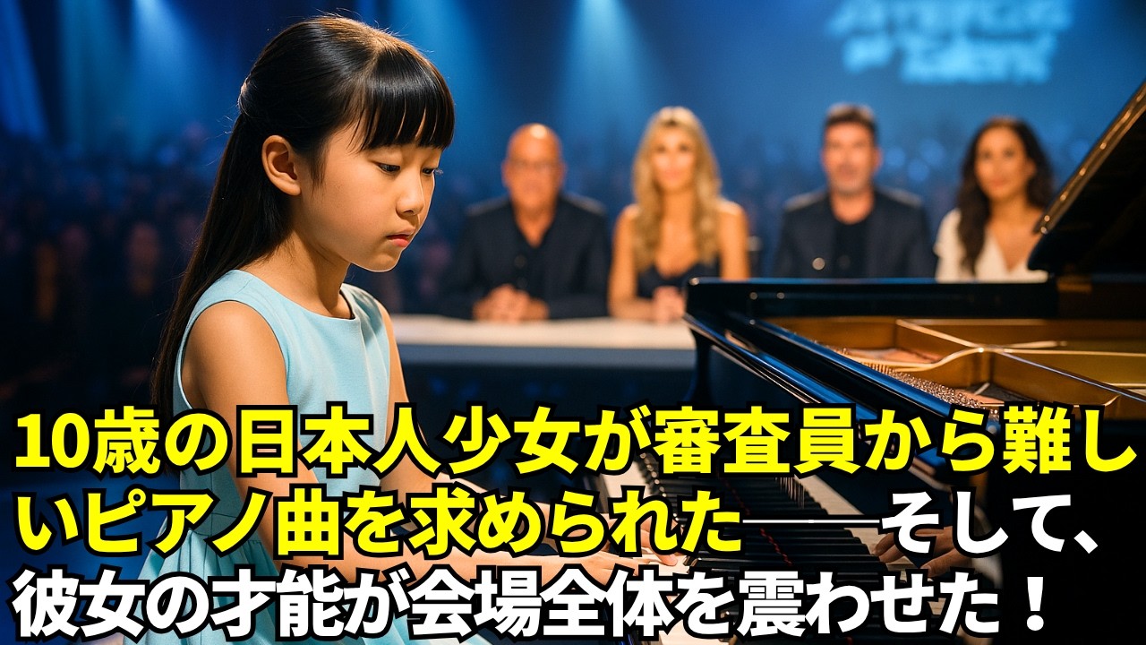 アメリカズ・ゴット・タレントで、10歳の日本人少女が審査員から難しいピアノ曲を求められた──そして、彼女の才能が会場全体を震わせた！