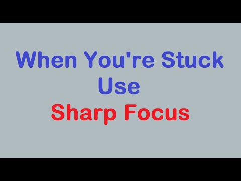 Sudoku Primer 289 - Use Sharp Focus When You Get Stuck