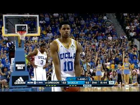 Oregon vs UCLA basketball 76-67 January 19, 2013 highlights montage gameplay