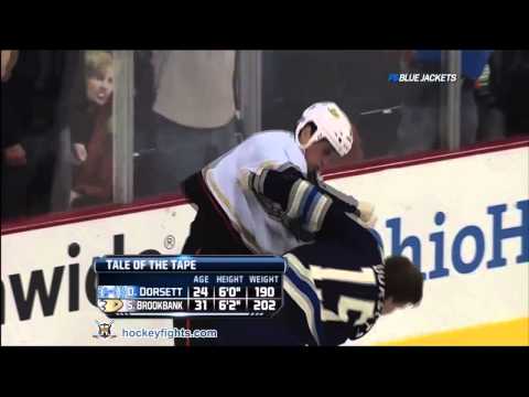 Sheldon Brookbank vs Derek Dorsett Round 2 Oct 30, 2011