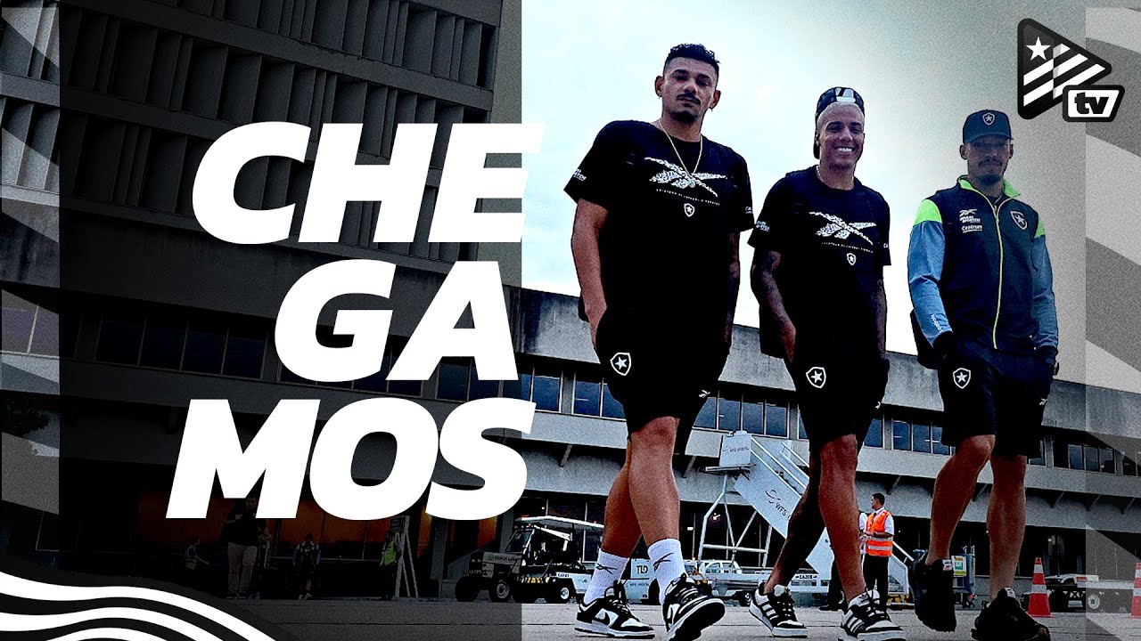 VÍDEO | Botafogo chega a São Paulo para duelo contra o Red Bull Bragantino pelo Brasileirão