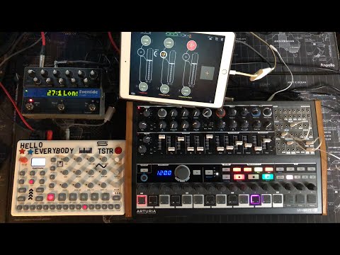 Arturia MiniBrute 2S - Eventide TimeFactor - Elektron Model Samples - Let’s Play Live