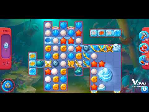 Fishdom. 9201 hard level no boosters and diamonds. 12 moves