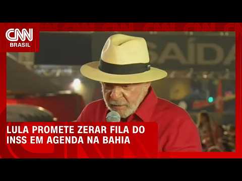 Na Bahia, Lula promete anunciar fila do INSS zerada em setembro | HORA H
