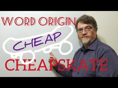Why Do We Call Someone a Cheapskate? Word Origins (83) Cheapskate - English Tutor Nick P