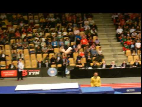 GBR Megan Kealy Final Pass 15 16 Womens Tumbling 2015 World Age Group Competition Denmark 1st place